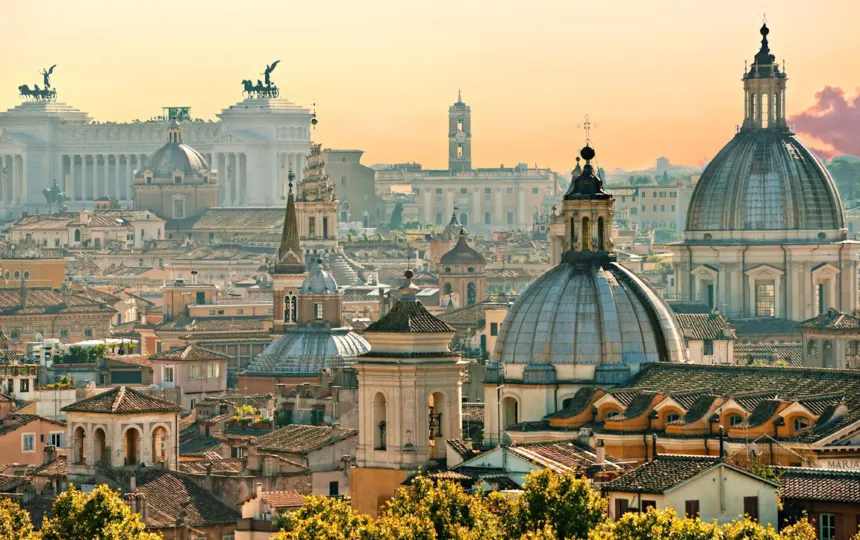 1018521 rome skyline italy